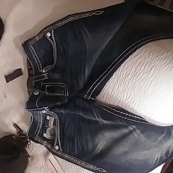 Pair of Rock Revival jeans. New never worn. Size 30.blue with white stitching - Picture 4 of 4